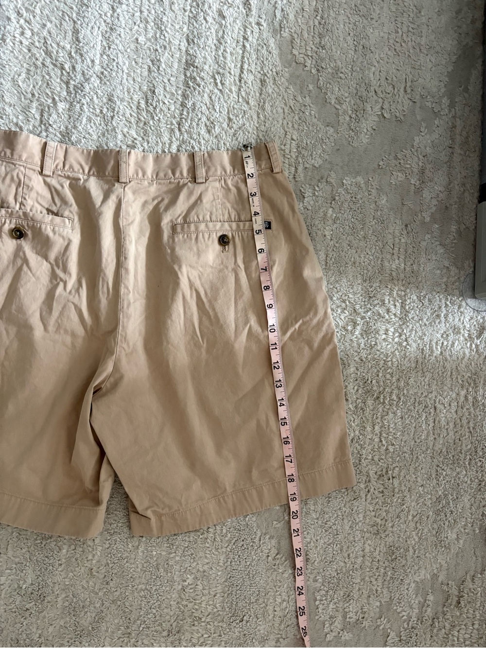 Brooks Brothers Pleated Advantage Chino Shorts Tan Khaki Size 33 - Picture 9 of 9